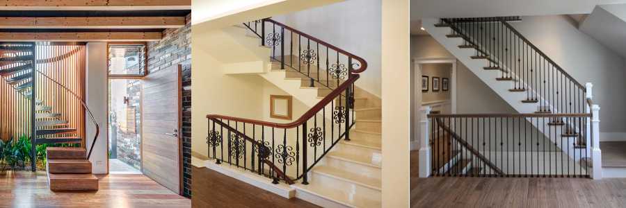 Деревянная лестница — отличный элемент внутреннего дизайна особняка