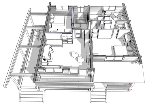 Проект «Дориан» двухэтажный коттедж площадью 200 м2