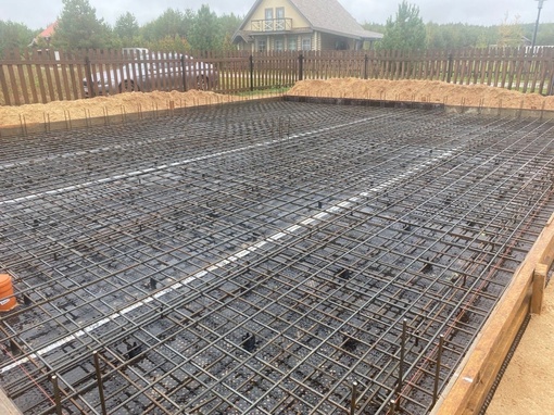 Ход работ: монтаж фундамента под гараж в Нижегородской области