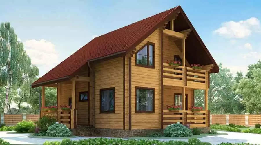 Дизайн домов из клееного бруса от компании ВДК
