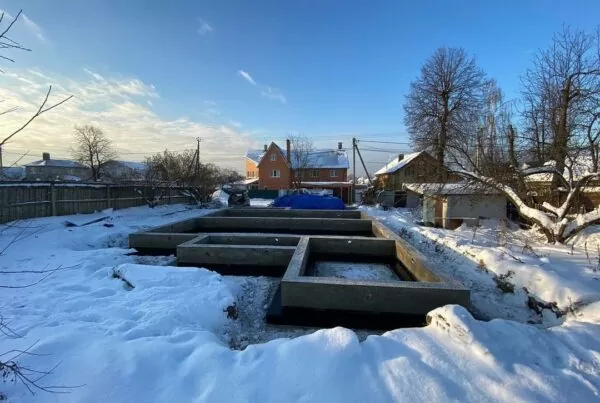 Ход работ: зимний фундамент в Московской области